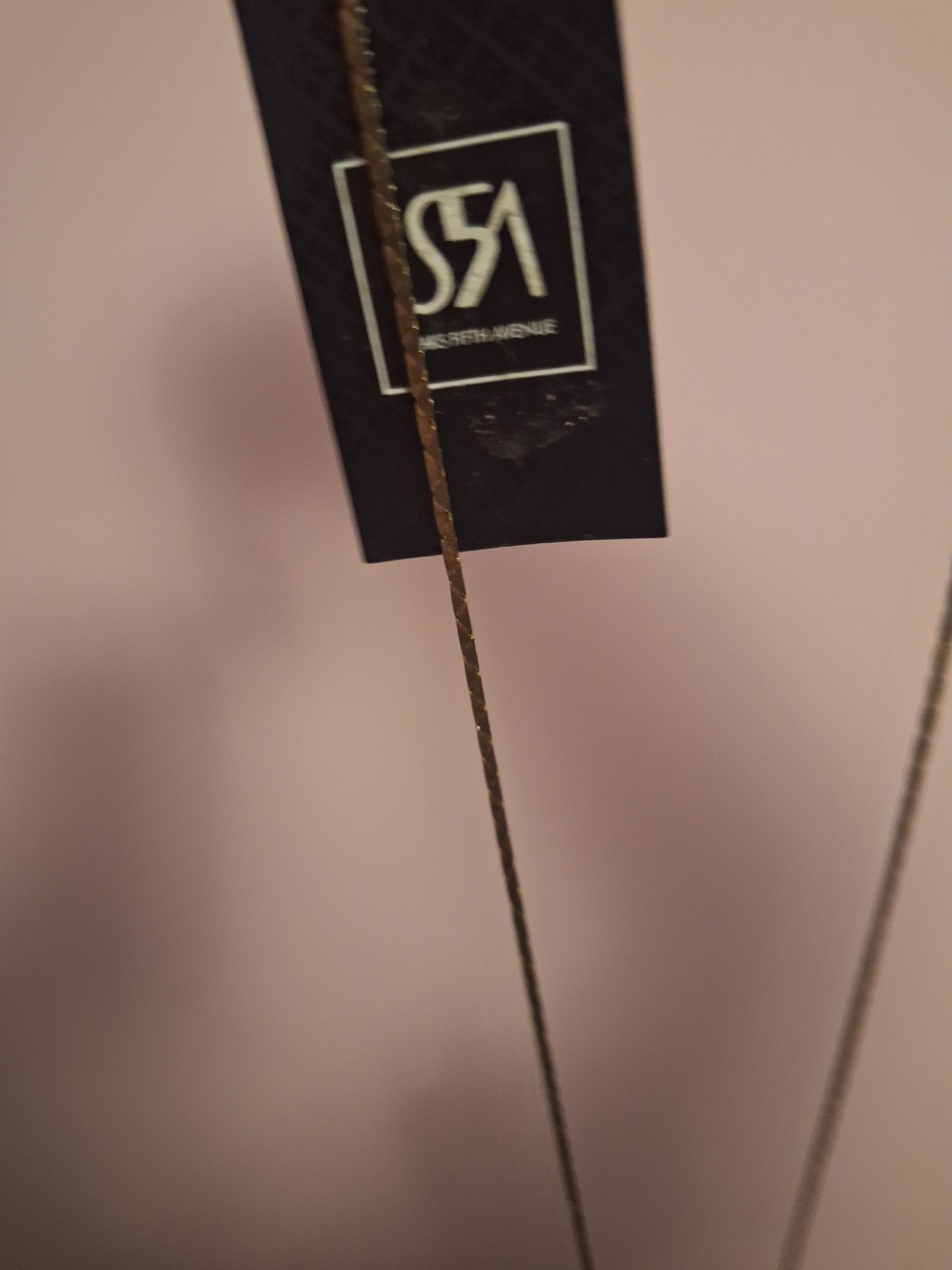 NWT Saks Fifth Avenue Gold-Tone Fringe Drop Necklace. - Picture 5 of 5